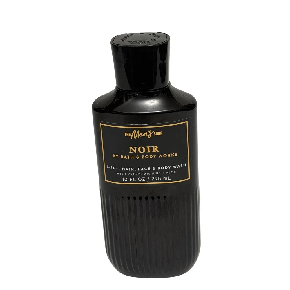 Bath & Body Works Noir Men 3-in-1 Hair Face Body Wash 10oz The Mens Shop Aloe B5
